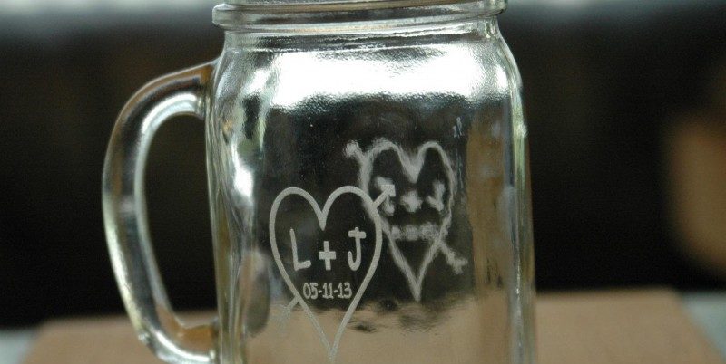 Engraved Glass Jars Richmond VA