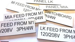 Engraved Equipment Asset Tags