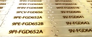 laser cut metal tags