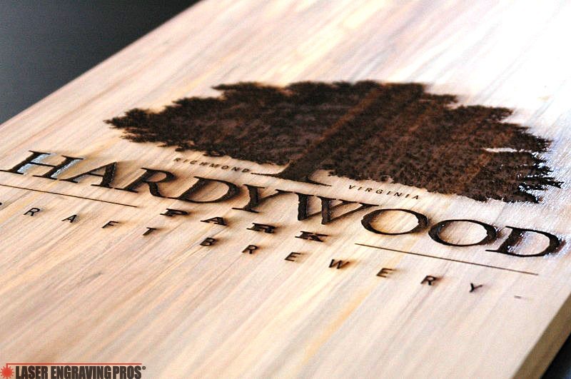Custom Engraved Wood Hardywood brewer