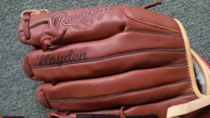 Laser Engraved Baseball Glove