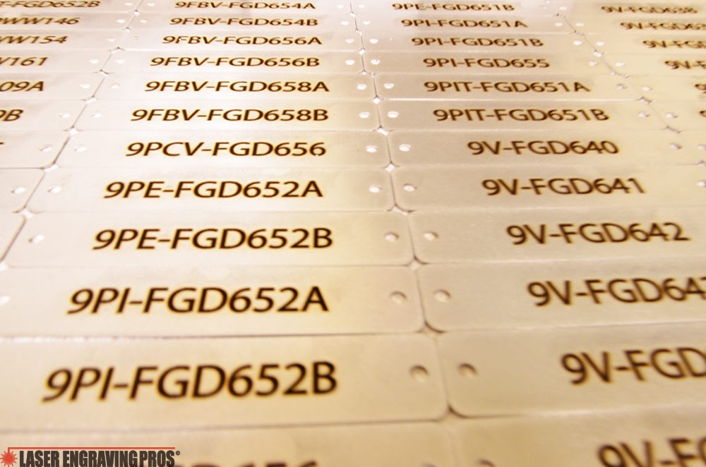 LVCE Engraved Data Plate Aluminum id Tag with Custom Engraving of Your  Serial/vin Number, Model and Date of MFG Included