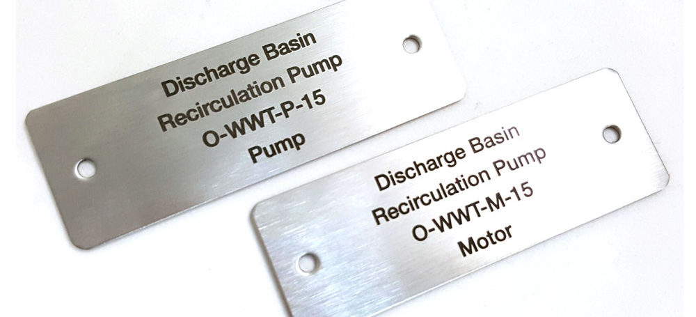 Metal Tags for Industrial Part Identification