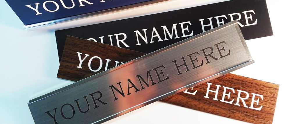 Custom Name Plates Label Your Life Laser Engraving Pros