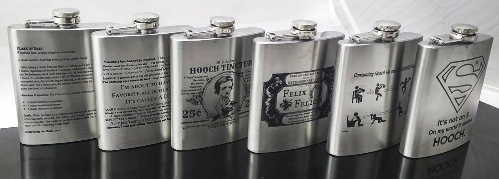 Engraved Flasks We Have Your Back!