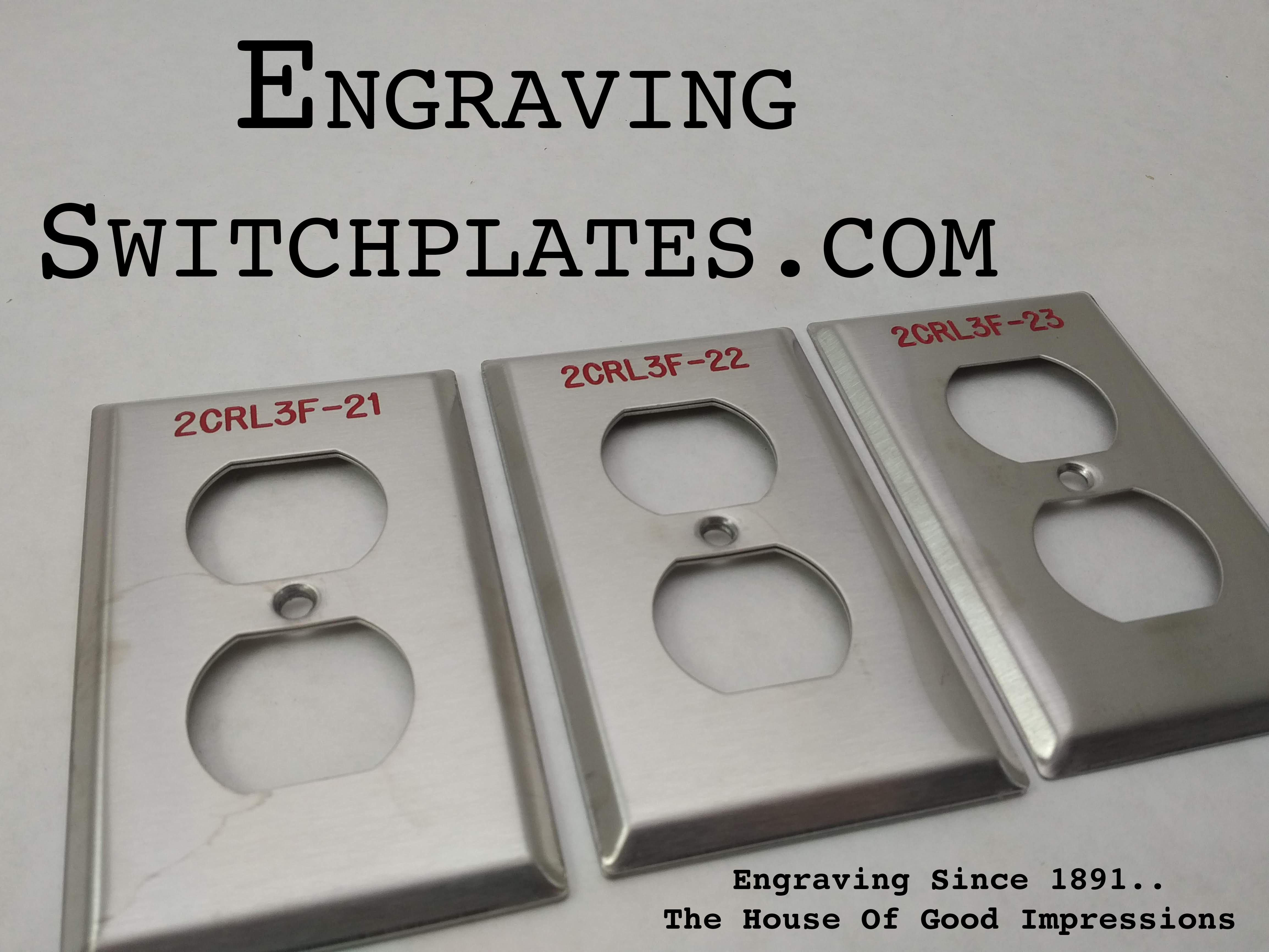Engraving Wall Plates